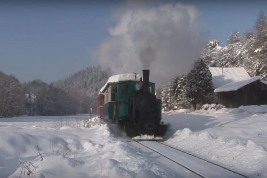 Rozprávková zima na Čiernohronskej železnici