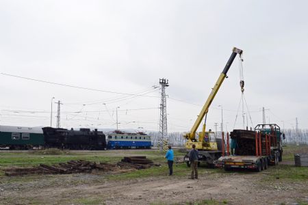 Brigáda na Čiernohornskej železnici, apríl 2018, foto: Martin Škoda